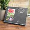 Engraved Slate Chalkboard Photo Frame - Best Dad Ever!
