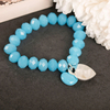 Engraved Turquoise Charm Bracelet - Any Message