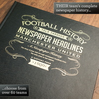 Leather Bound Personalised Football Book - For Your Team