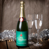 Luxury Personalised Champagne - Merry Christmas Bauble