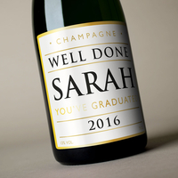 Luxury Personalised Champagne - Well Done You