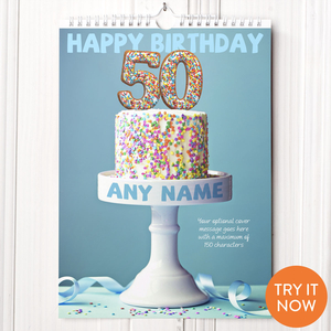 Personalised 50th Birthday Calendar