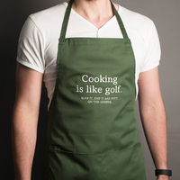 Personalised Apron - Cooking Is Like Golf