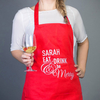 Personalised Apron - Eat,  Drink & Be Merry