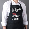 Personalised Apron - Get The Fork Out of My Kitchen