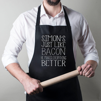 Personalised Apron - Just Like Bacon