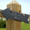 Personalised Arrow Slate Sign