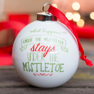 Personalised Bauble - Mistletoe