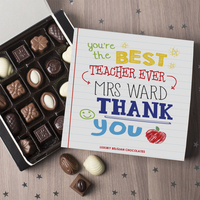 Personalised Belgian Chocolates - Best Teacher