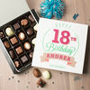 Personalised Belgian Chocolates - Happy 18th Birthday