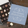 Personalised Belgian Chocolates - Happy Anniversary