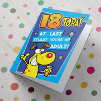Personalised Birthday Card - 18 Today