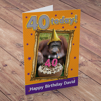 Personalised Birthday Card - 40 Today!