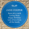 Personalised Birthday Heritage Blue Plaque