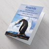 Personalised Card - Blue Penguin