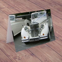 Personalised Card - Classic Car White