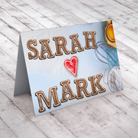 Personalised Card - Love Heart Biscuit