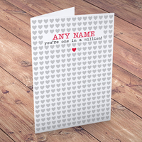 Personalised Card - One In A Million