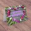 Personalised Card - Tulip Heart