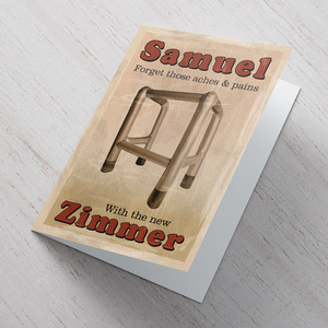 Personalised Card - Zimmer