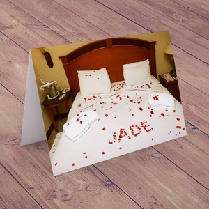 Personalised Card- Rose Petals
