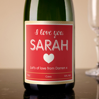 Personalised Cava - I Love You