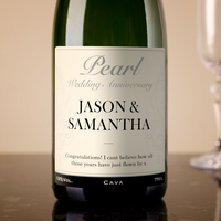 Personalised Cava - Pearl Anniversary
