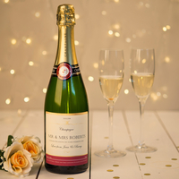 Personalised Champagne & Flutes Set