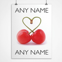 Personalised Cherries Print