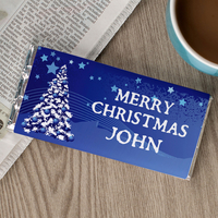 Personalised Chocolate Bar - Christmas Snow