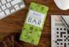 Personalised Chocolate Bar - Green Triangles