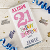 Personalised Chocolate Bar - Happy Birthday 21 - For Her