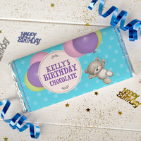 Personalised Chocolate Bar - Hugs - Birthday Balloons