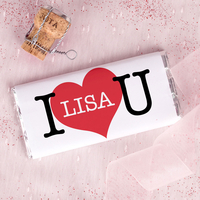 Personalised Chocolate Bar - I Heart U