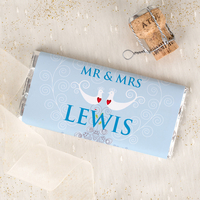 Personalised Chocolate Bar - Love Birds