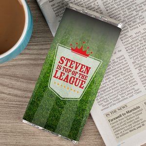 Personalised Chocolate Bar - Top Of The League
