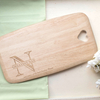 Personalised Colonial Large Chopping Board - N Initial