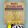 Personalised Cycling Gear Bike Hooks