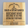 Personalised Dad-Ventures Wooden Sign