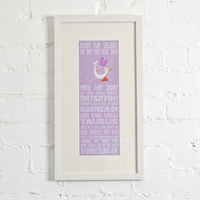 Personalised Day You Were Born Print
