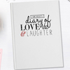 Personalised Diary - Love Life Laughter