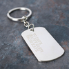 Personalised Dog Tag Keyring