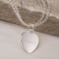 Personalised Double Chain Silver Bracelet