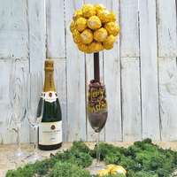 Personalised Ferrero Rocher Sweet Tree Champagne Flute