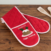 Personalised Figgy Pudding Double Oven Glove