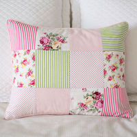 Personalised Floral Patchwork Cushion