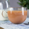 Personalised Glass Teacup - Good Morning