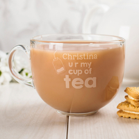 Personalised Glass Teacup - My Cup Of Tea