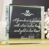 Personalised Glass Token - Gold In Her Heart