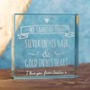 Personalised Glass Token - Grandad,  Silver And Gold